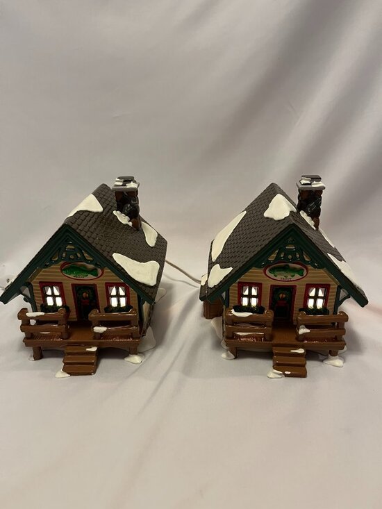 Department 56 Other - Department 56 Snow Village – Fisherman’s Nook Cabins (Trout & Bass) – Orig Box